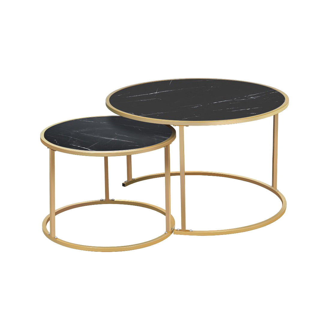 Black/Gold End Table