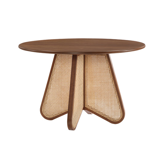 Round Cane Farm Table