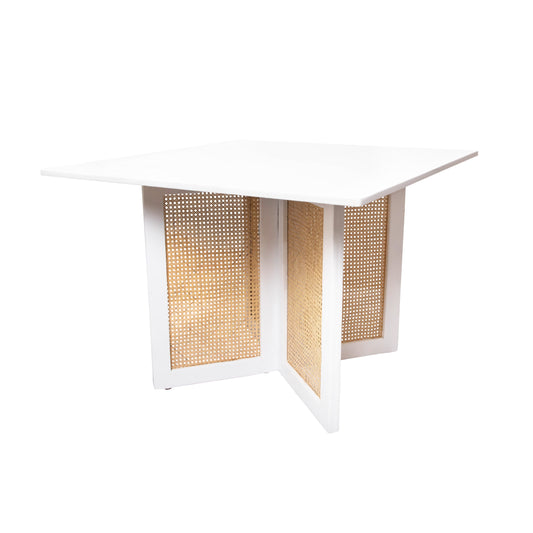White Cane Table