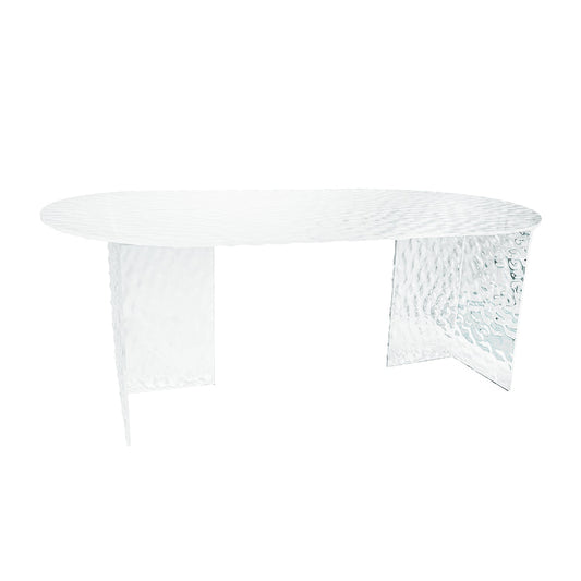 Hammered Oval Table