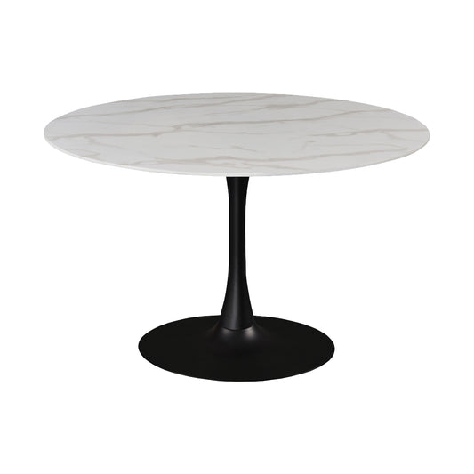 Marble/Black Table 48
