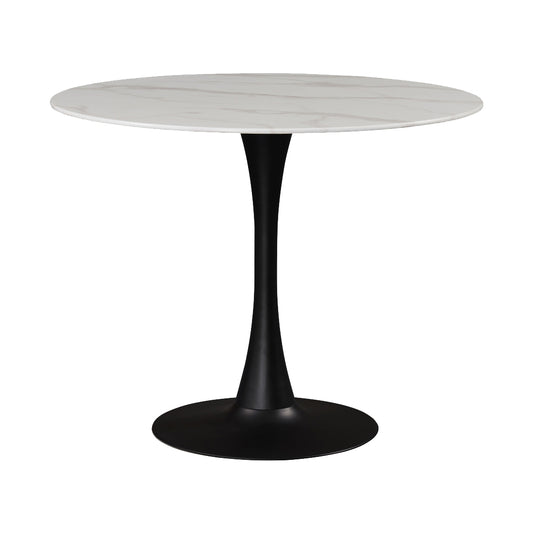 Marble/Black Table 36