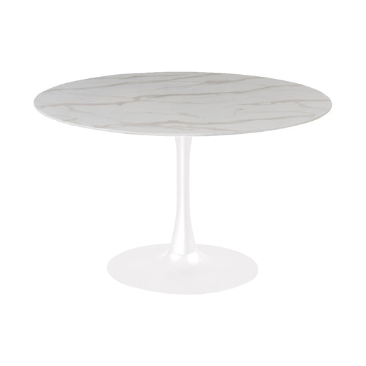Marble/White Table 48