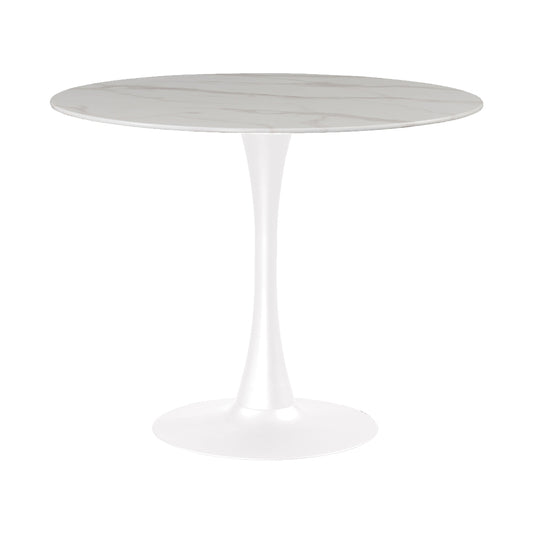 Marble/White Table 36