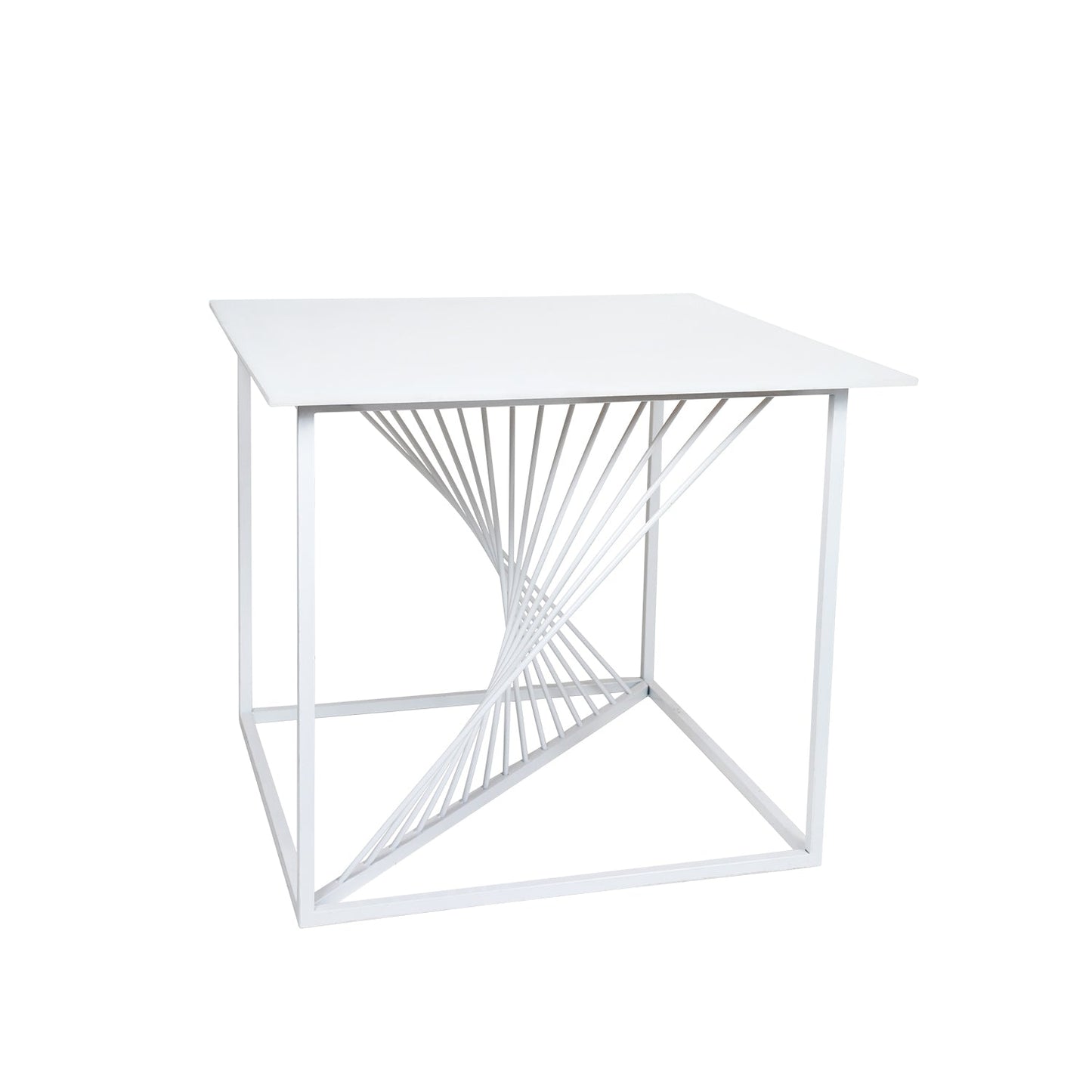 White Stripe cake table