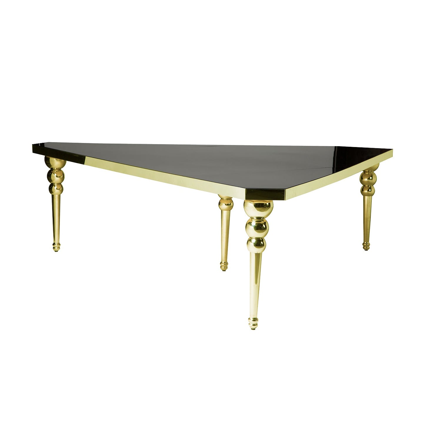 Black/Gold Triangular Table