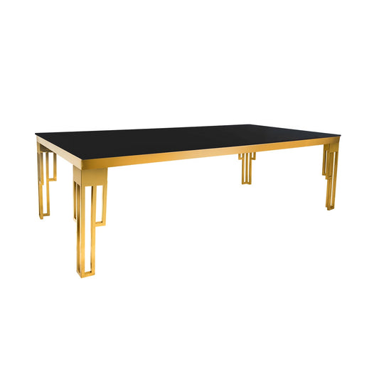 Gold/Black Vertical Dining Table