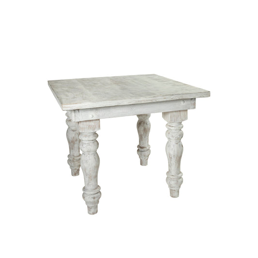 White Wash End Table