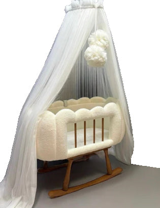 Wood Boucle Bassinet
